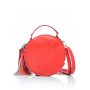 Женская круглая сумка Sambag Bale  красная