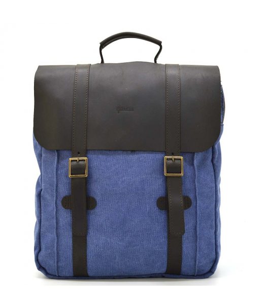 Сумка рюкзак для ноутбука из канвас TARWA RCk-3420-3md синий