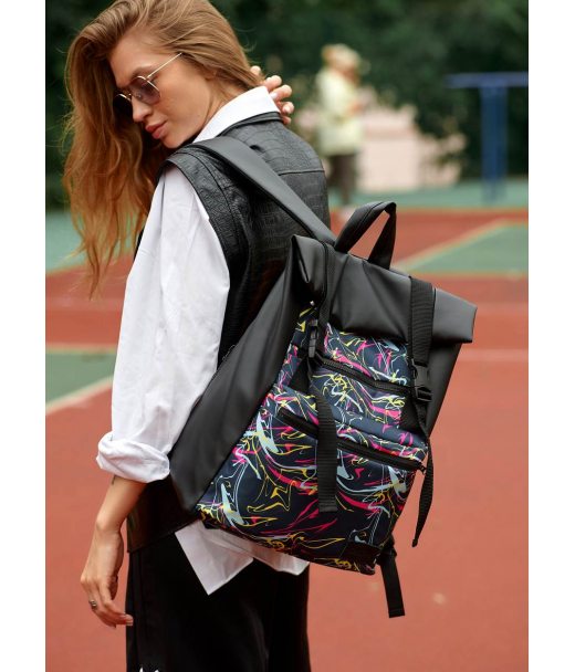 Женский рюкзак Sambag RollTop ZARD с принтом "ABSTRACT"