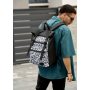 Чоловічий рюкзак Sambag RollTop ZARD з принтом "Graphity"