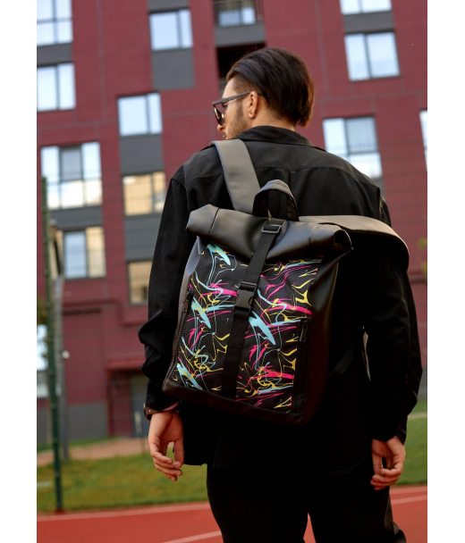 Мужской рюкзак ролл Sambag RollTop LZT принт "ABSTRACT"