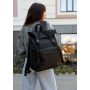 Женский рюкзак ролл Sambag RollTop Zard черный оксфорд