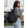 Женский рюкзак ролл Sambag RollTop Zard черный оксфорд