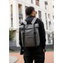 Чоловічий рюкзак ролл Sambag  RollTop Milton графітовий