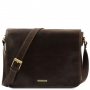 Мужской кожаный мессенджер Tuscany Leather Messenger Double TL90475