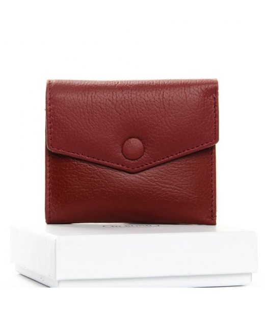 Гаманець Шкіряний Жіночий Classic DR. BOND WS-20 dark-red Podium