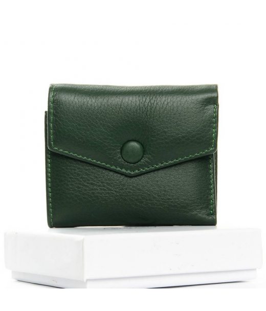 Гаманець Шкіряний Жіночий Classic DR. BOND WS-20 dark-green Podium