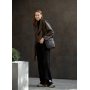 Шкіряна сумка через плече месенджер Sambag Makros чорна
