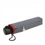 Парасолька жіноча Fulton L354-041154 Minilite-2 Houndstooth Red Border (Червона смуга)