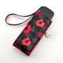 Мини зонт женский Fulton L501-038741 Tiny-2 Houndstooth Poppy (Маки)