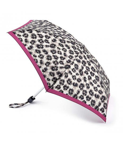 Міні парасолька жіноча Fulton L501-039359 Tiny-2 Leopard Border (Леопардова смуга)