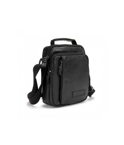 Мессенджер черный кожанный Ruff Ryder RR-9107A