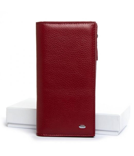 Гаманець Шкіряний Жіночий Classic DR. BOND WMB-3M wine-red