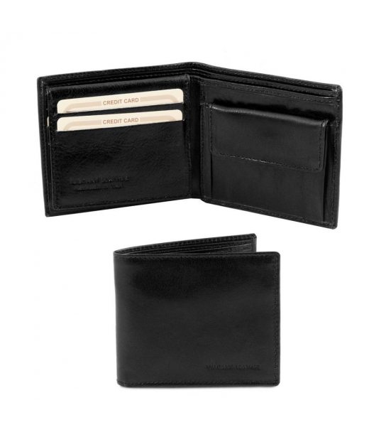 Ексклюзивний шкіряний чоловічий гаманець потрійного додавання Tuscany TL141377