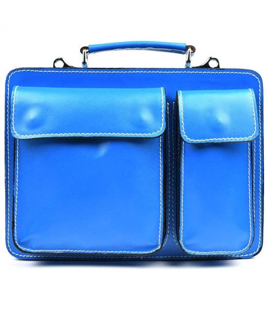 Жіночий портфель шкіряний Firenze FR7007K блакитний