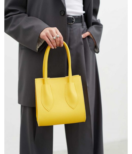 Стильна жіноча сумочка «Ліана» жовта WeLassie