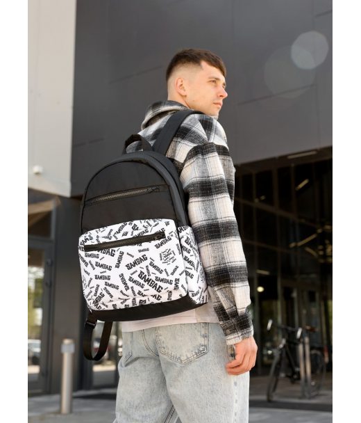 Мужской рюкзак Sambag Zard SM BLACK & WHITE