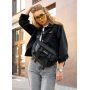Большая женская поясная сумка бананка для планшета Sambag DynamicDart черная