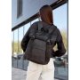 Жіночий рюкзак рол Sambag RollTop Milton чорний тканинний