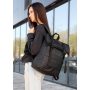 Рюкзак ролл Sambag RollTop Milton чорний тканевий