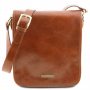 Мужской большой кожаный мессенджер Tuscany Leather Messenger TL141255