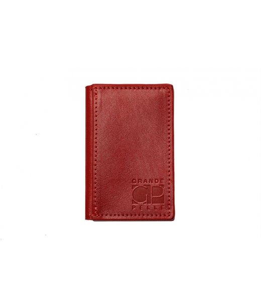 CardCase cartolina, глянець, червоний Grande Pelle 303660