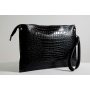 Жіночий клатч Шкіряний K010201-black кайман чорний