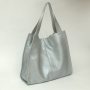 Сумка кожаная женская S120107-silver серебро