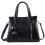 Сумка шкіряна жіноча s370201-black чорна