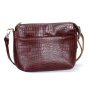 Сумка кожаная женская через плечо S210202-brown кайман коричневая