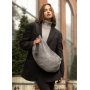 Женская сумка Sambag HOBO Bag-glove тканевая графитовая