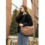 Жіноча сумка Sambag HOBO Bag-glove тканева теракотова