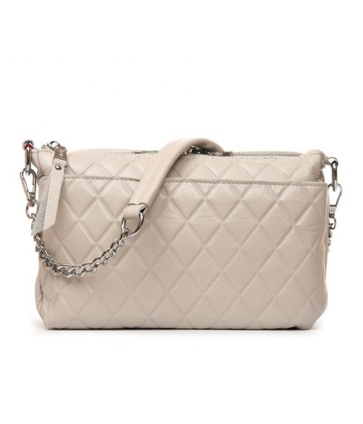 Сумка Шкіряна Жіноча Класична ALEX RAI 8912-10 l.beige