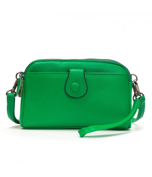 Сумка Шкіряна Жіноча Клатч ALEX RAI 88085 l.green