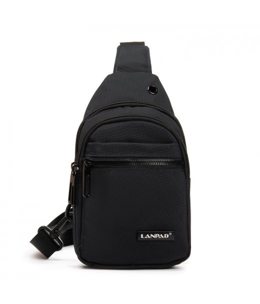 Сумка Мужская На Плечо нейлон Lanpad 82081 black