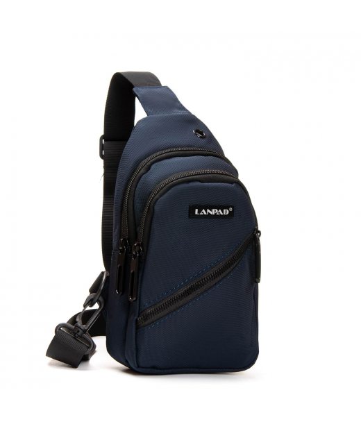 Сумка Мужская На Плечо нейлон Lanpad 82085 blue