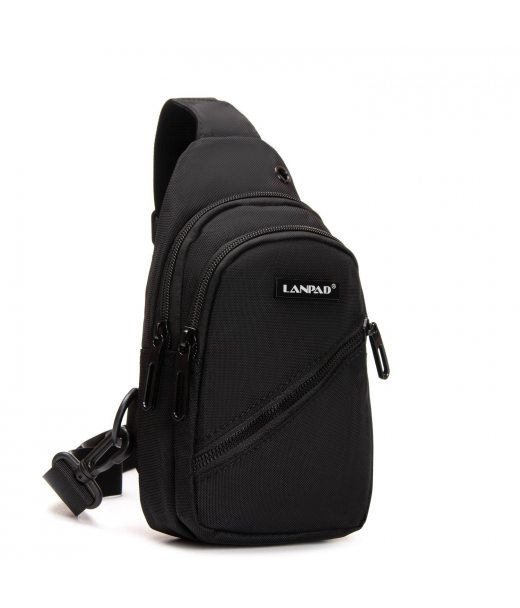 Сумка Мужская На Плечо нейлон Lanpad 82085 black