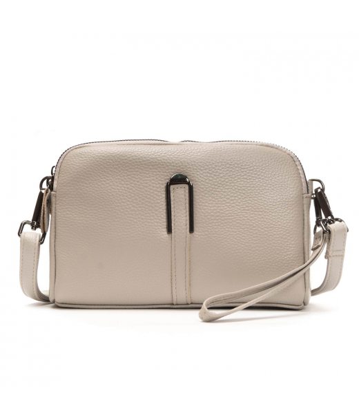 Сумка Шкіряна Жіноча Клатч ALEX RAI 99084 pale grey