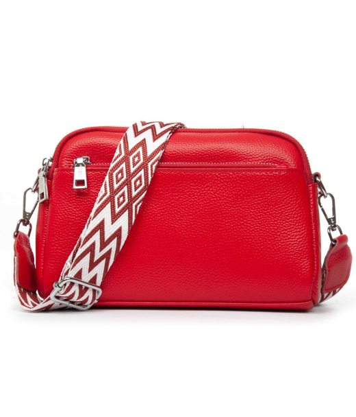Сумка Шкіряна Жіноча Класична ALEX RAI 8960 red
