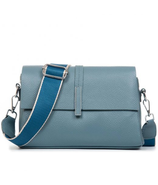 Сумка Женская Классическая кожа ALEX RAI 77001 l.blue