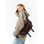 Большая кожаная женская поясная сумка бананка Sambag dynamicdart марсала