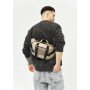 Большая кожаная мужская поясная сумка бананка Sambag dynamicdart серая