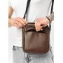 Сумка через плечо мессенджер Sambag Makros коричневая