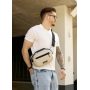 Сумка через плечо бананка Sambag Flex серая