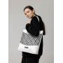 Сумка Sambag Shoper NOVA біла з принтом "StriQ"