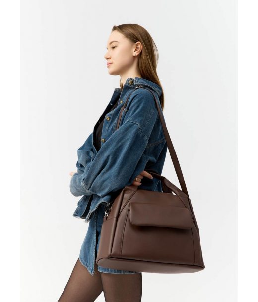 Женская спортивная сумка Sambag Vogue BKT шоколадная