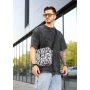 Мужская сумка через плечо мессенджер Sambag Makros принт "Zebra"