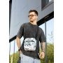 Чоловіча сумка через плече месенджер Sambag Makros принт "Leaves"