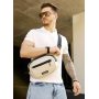 Сумка через плечо бананка Sambag Flex серая