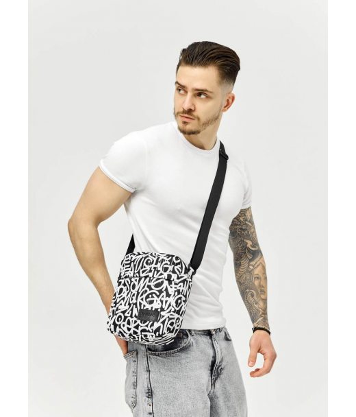 Мужская сумка через плечо мессенджер Sambag Makros принт "GRAPHITY"